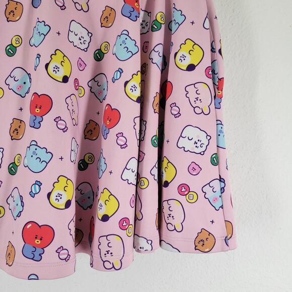 BT21 Skirt Womens Size XL Zip Front Elastic Wasit Army - Picture 3 of 12